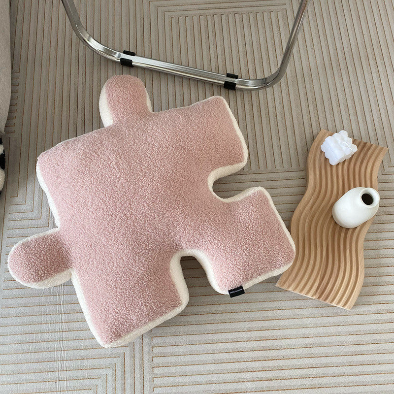 Puzzle Shaped Pillow Modern Splice able Cushion Throw Pillow Living Room