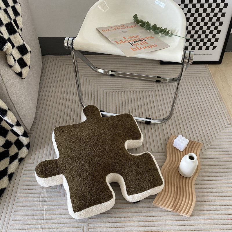 Puzzle Shaped Pillow Modern Splice able Cushion Throw Pillow Living Room