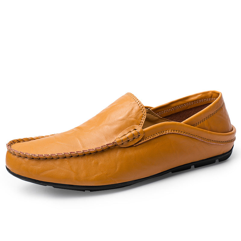 Genuine Leather Casual Cowhide British Soft Bottom Men's Leather Shoes