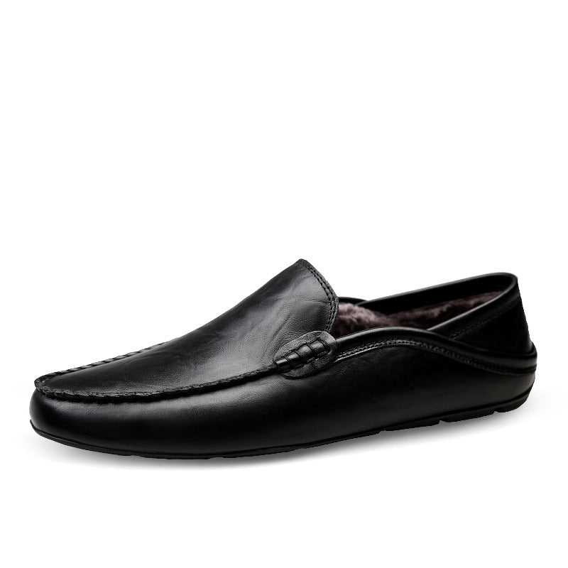 Genuine Leather Casual Cowhide British Soft Bottom Men's Leather Shoes
