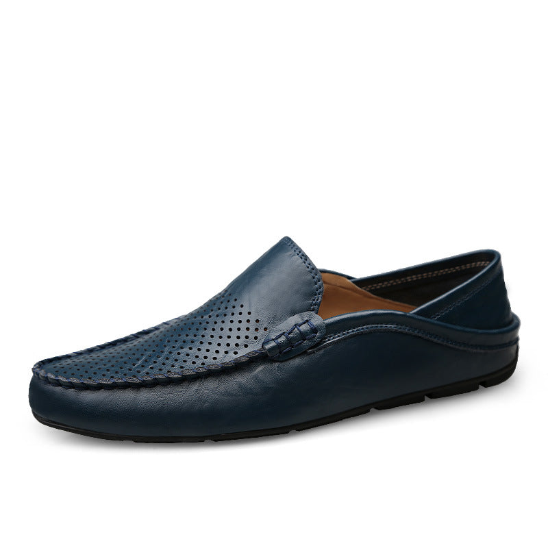 Genuine Leather Casual Cowhide British Soft Bottom Men's Leather Shoes