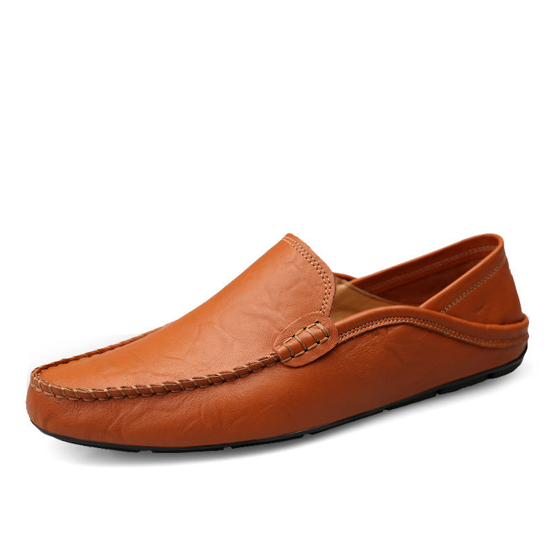 Genuine Leather Casual Cowhide British Soft Bottom Men's Leather Shoes