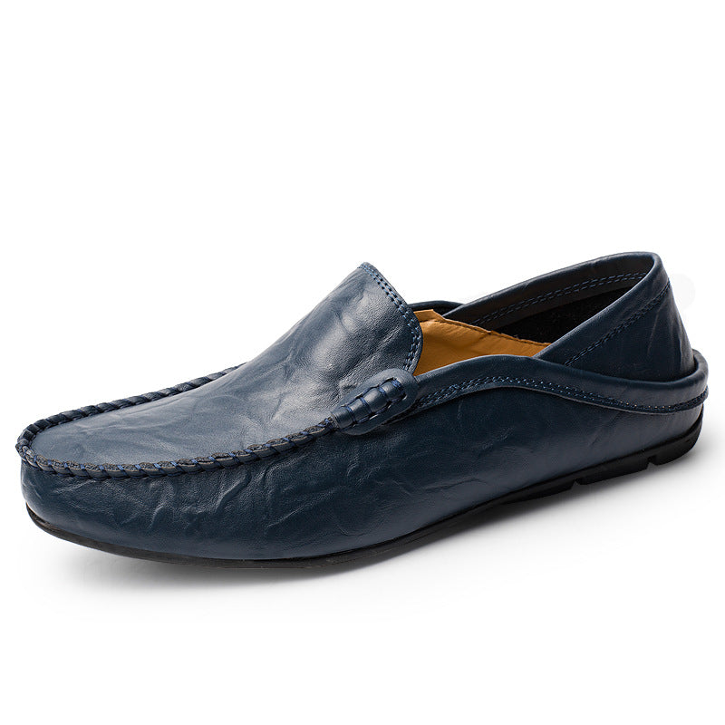 Genuine Leather Casual Cowhide British Soft Bottom Men's Leather Shoes